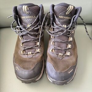 Merrell Brown and Gray Men's Trail Boots size 11. Great condition.